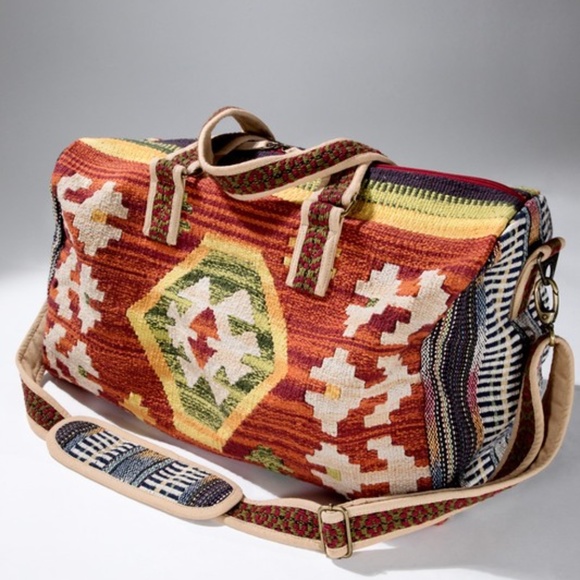 Boho Aztec Tribal Western Large Travel Vacation Tote Bag - Picture 5 of 7